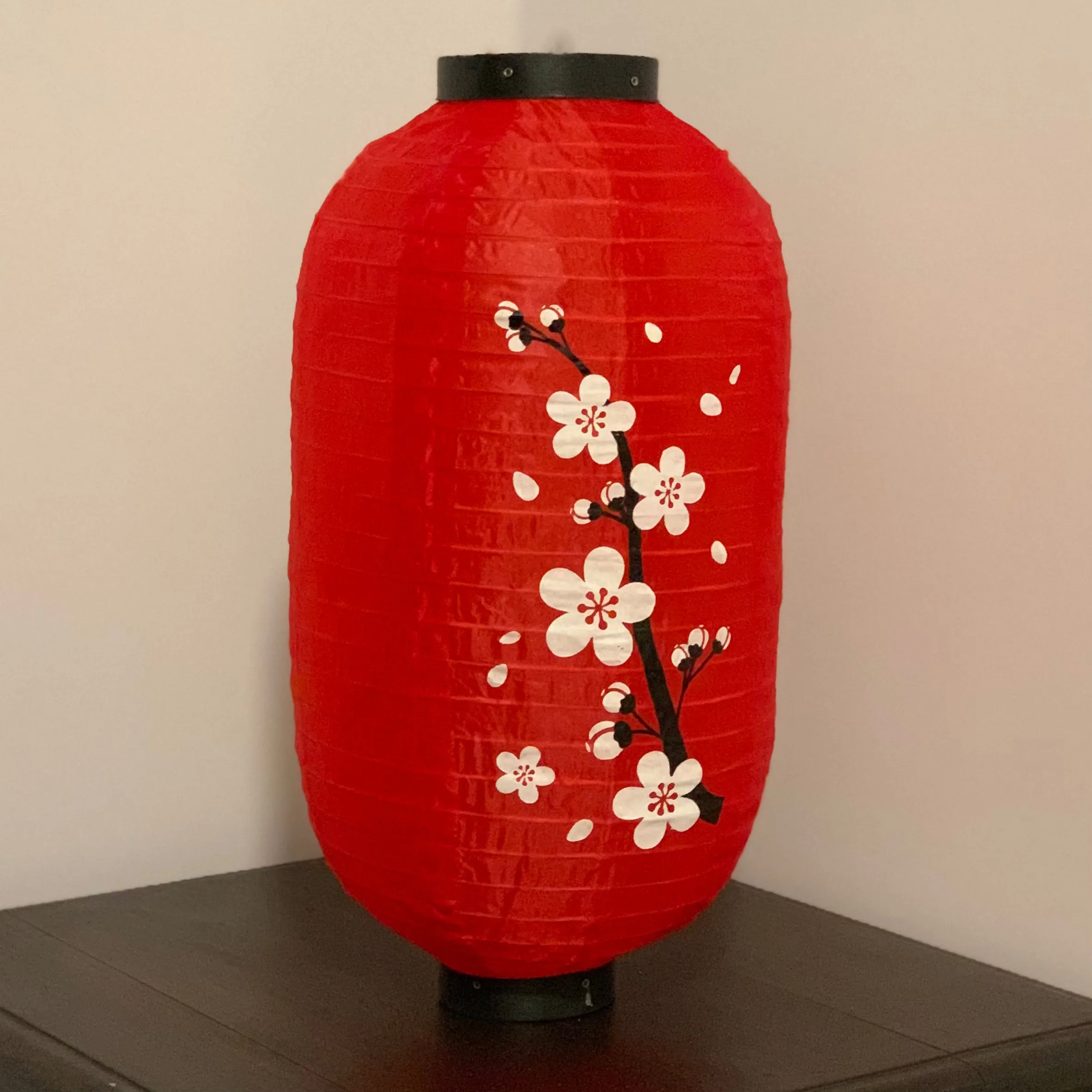 Cherry Blossom Lanterns 25cm x 45cm - Red Nylon 2 PACK