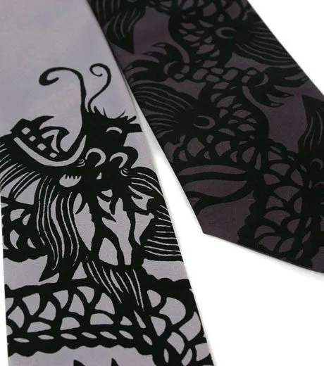 Chinese Dragon Silk Necktie