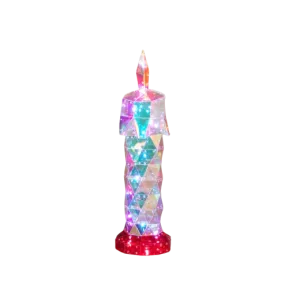 Christmas Iridescent 24" Holiday Candle LED lights