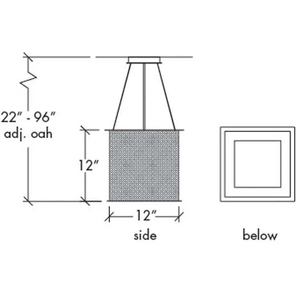 Clarus 14316-SM Indoor/Outdoor Stem Mount Pendant By Ultralights Lighting