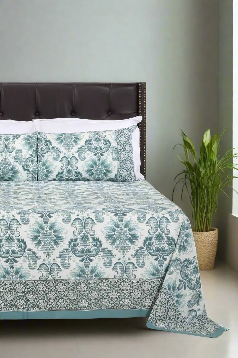 Classic Damask Cotton Bedsheet