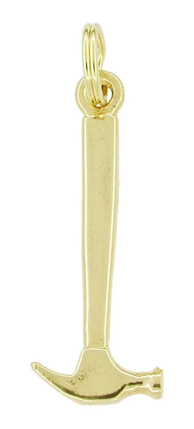 Classic Hammer Charm in 14K Yellow Gold