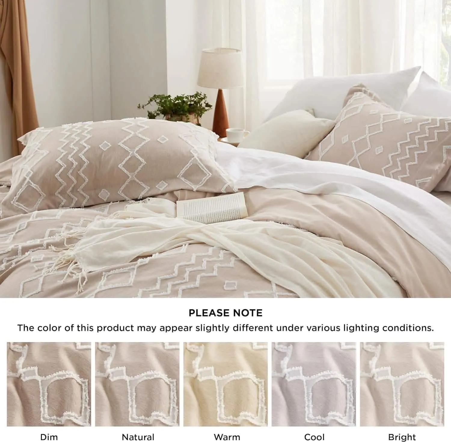 Clipped Jacquard Duvet Cover Set