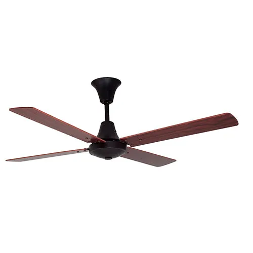 Colonial Ceiling Fan 4 Blades Black