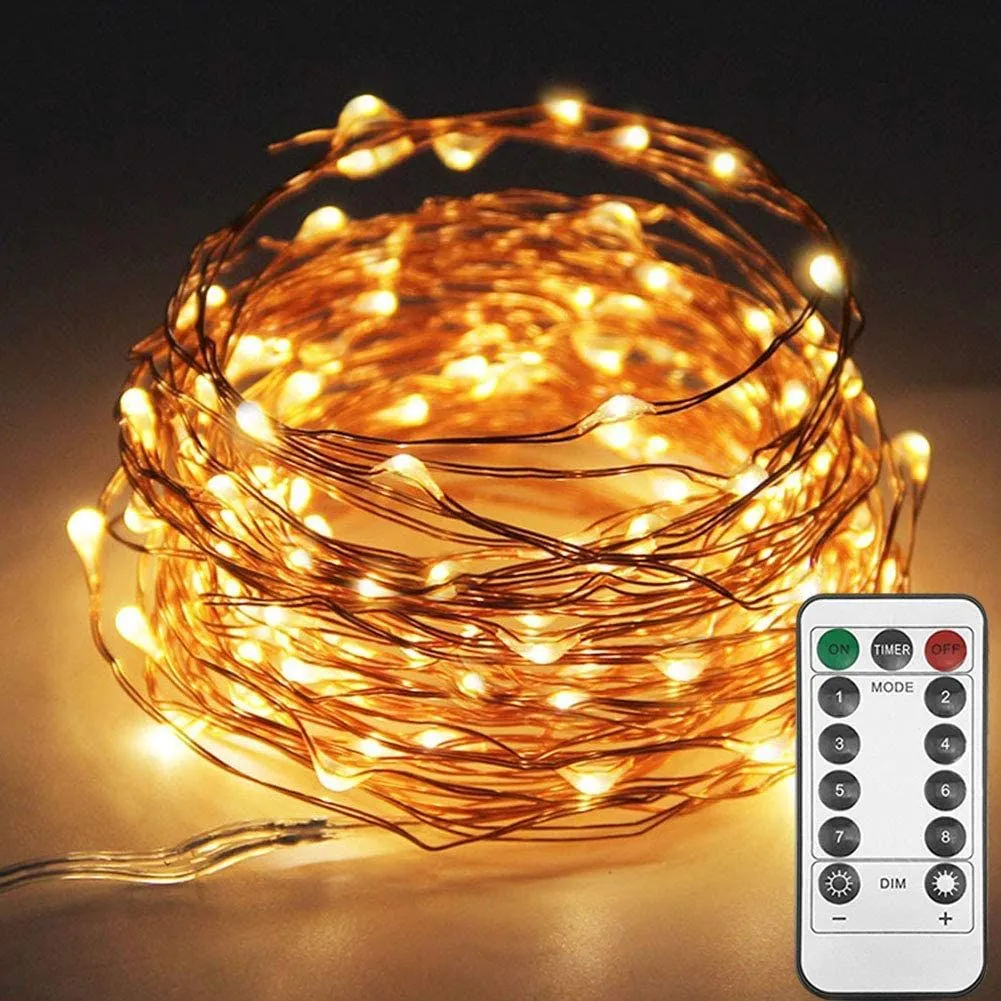 Copper 10m Fairy Lights | USB | Decorative Indoor