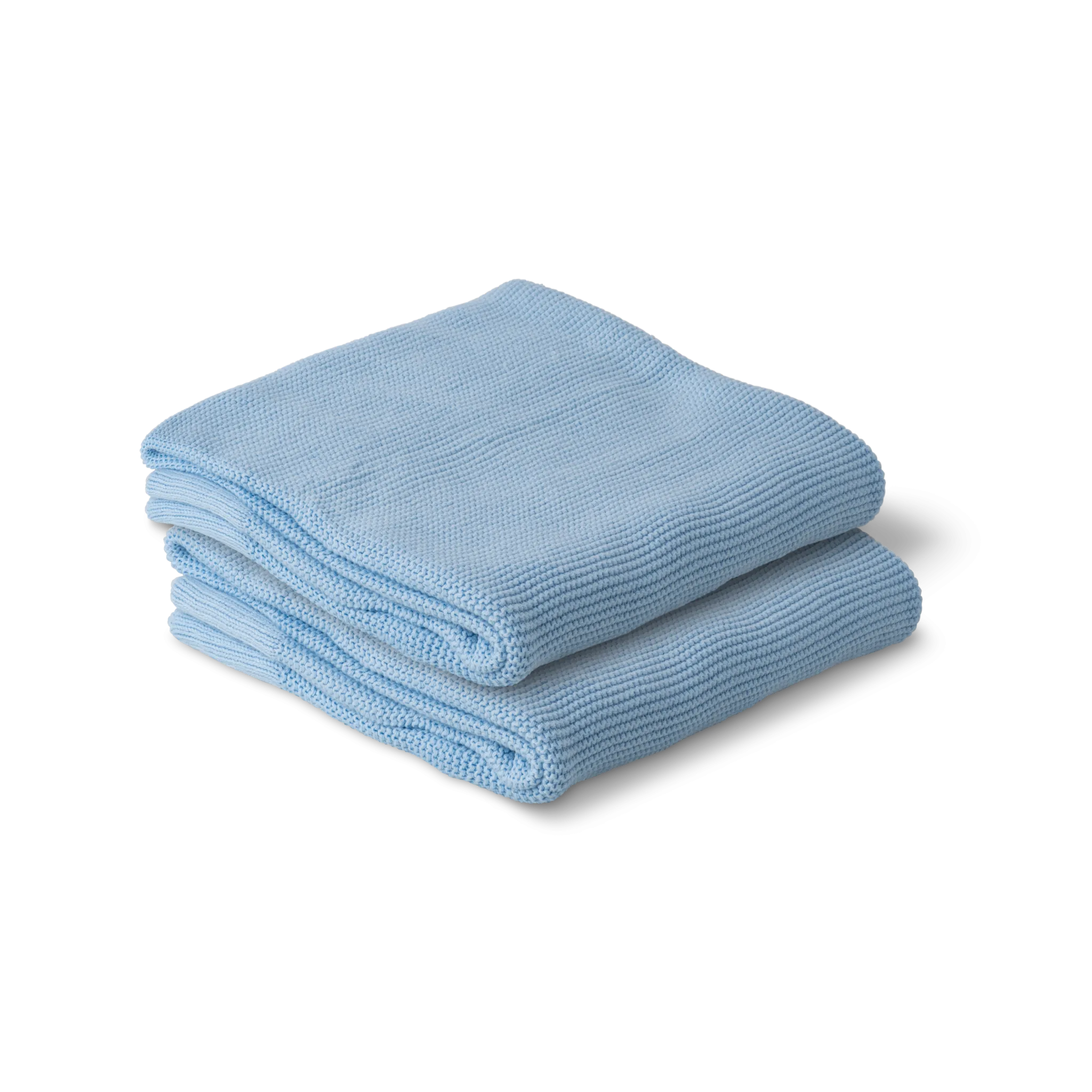 Cotton Classic Knit Baby Blanket | Baby Blue