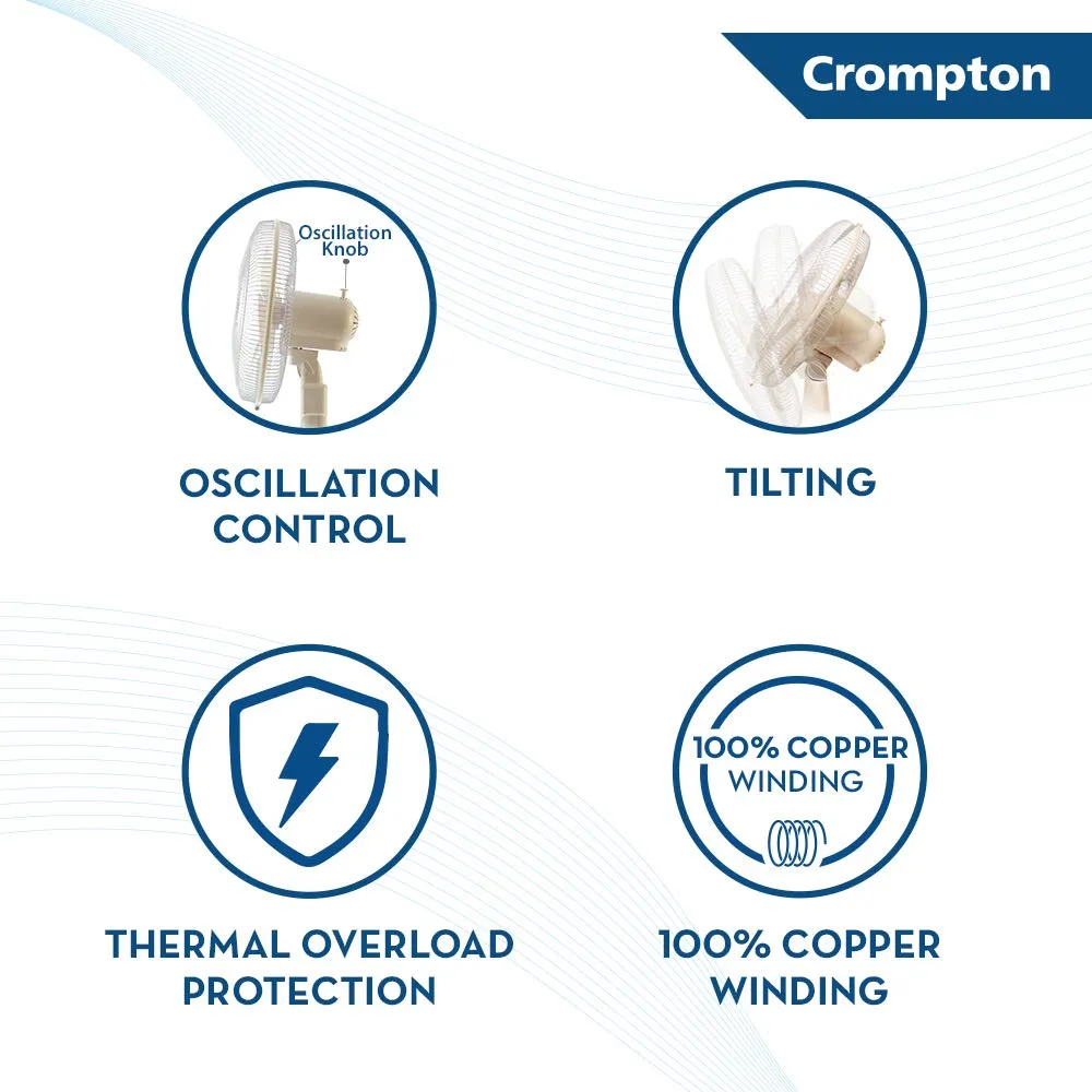 CROMPTON TABLE FAN - HS TORPEDO  - 400MM