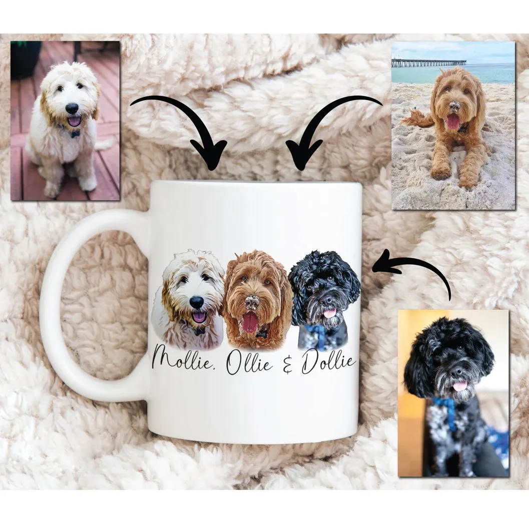 Custom Multiple Pet Photos Coffee Mug