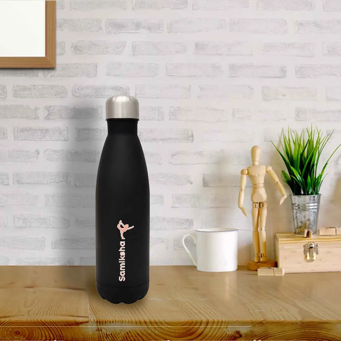 Customized Water Bottles with Names Stainless Steel Cola Shape Water Bottle