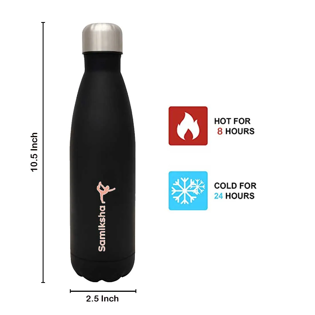 Customized Water Bottles with Names Stainless Steel Cola Shape Water Bottle