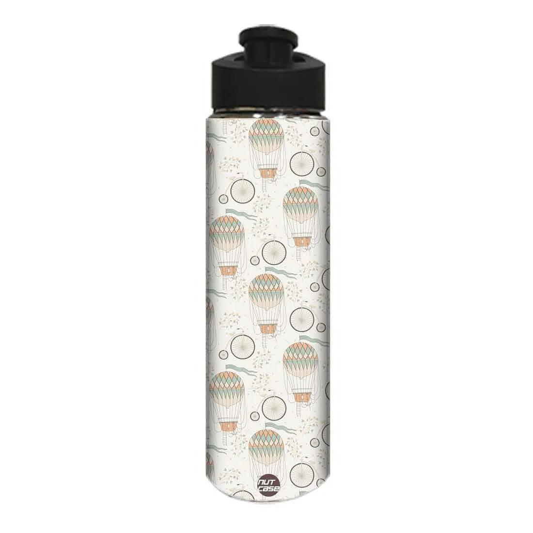 Designer Stainless Steel Water Bottle -  Air Balloon and Cycles