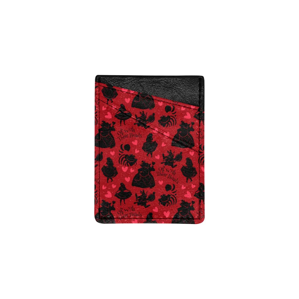 Disney Alice In Wonderland Queen Of Hearts Off With Their Heads Cell Phone Card Holder