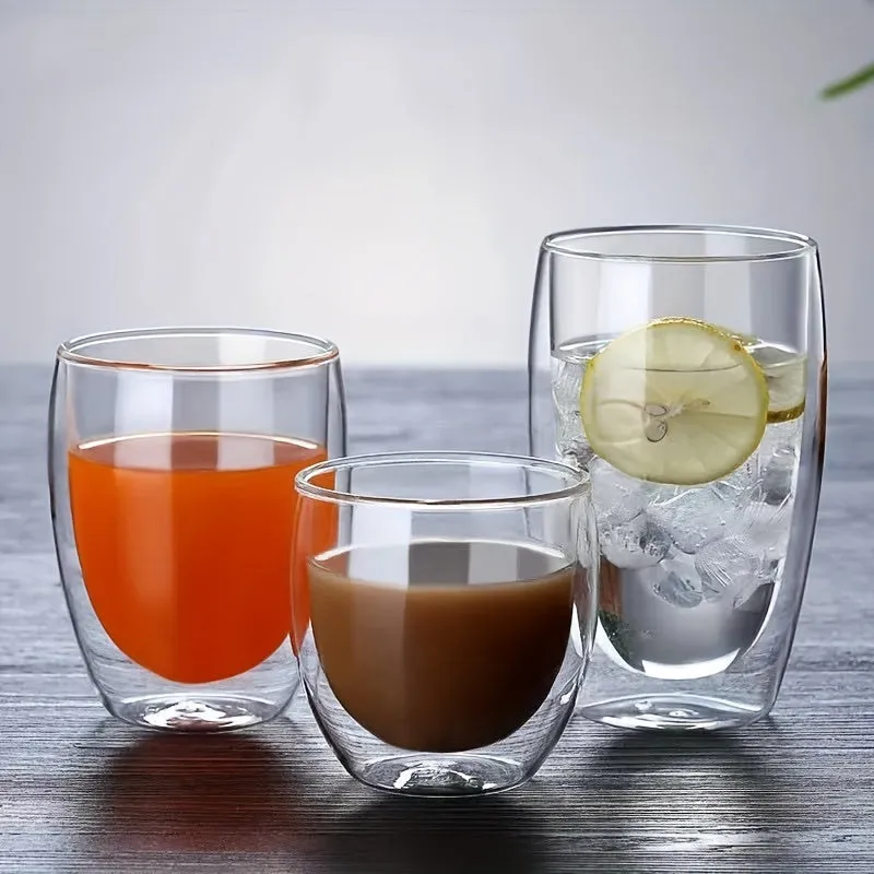 Double Wall Glass Coffee Mugs