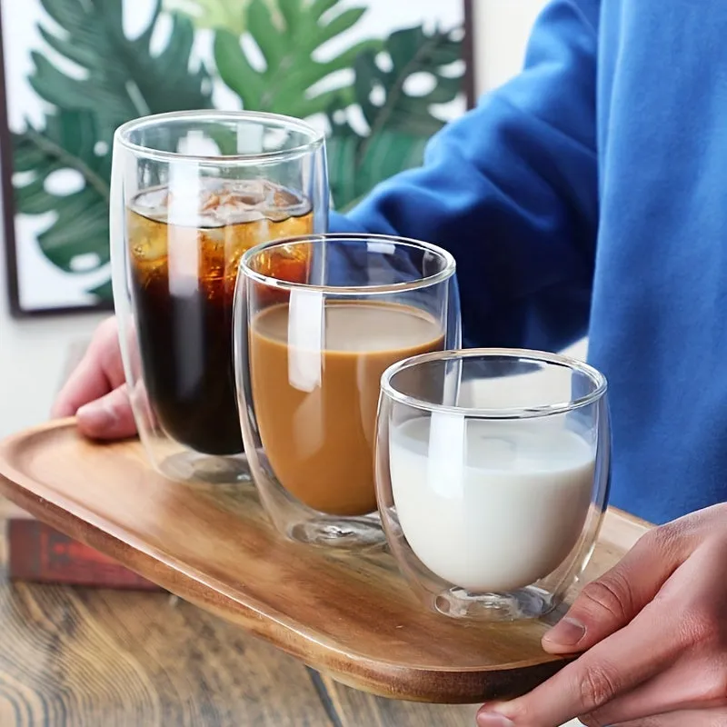 Double Wall Glass Coffee Mugs