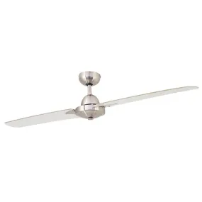 Duo Ceiling Fan 2 Blades Satin Chrome