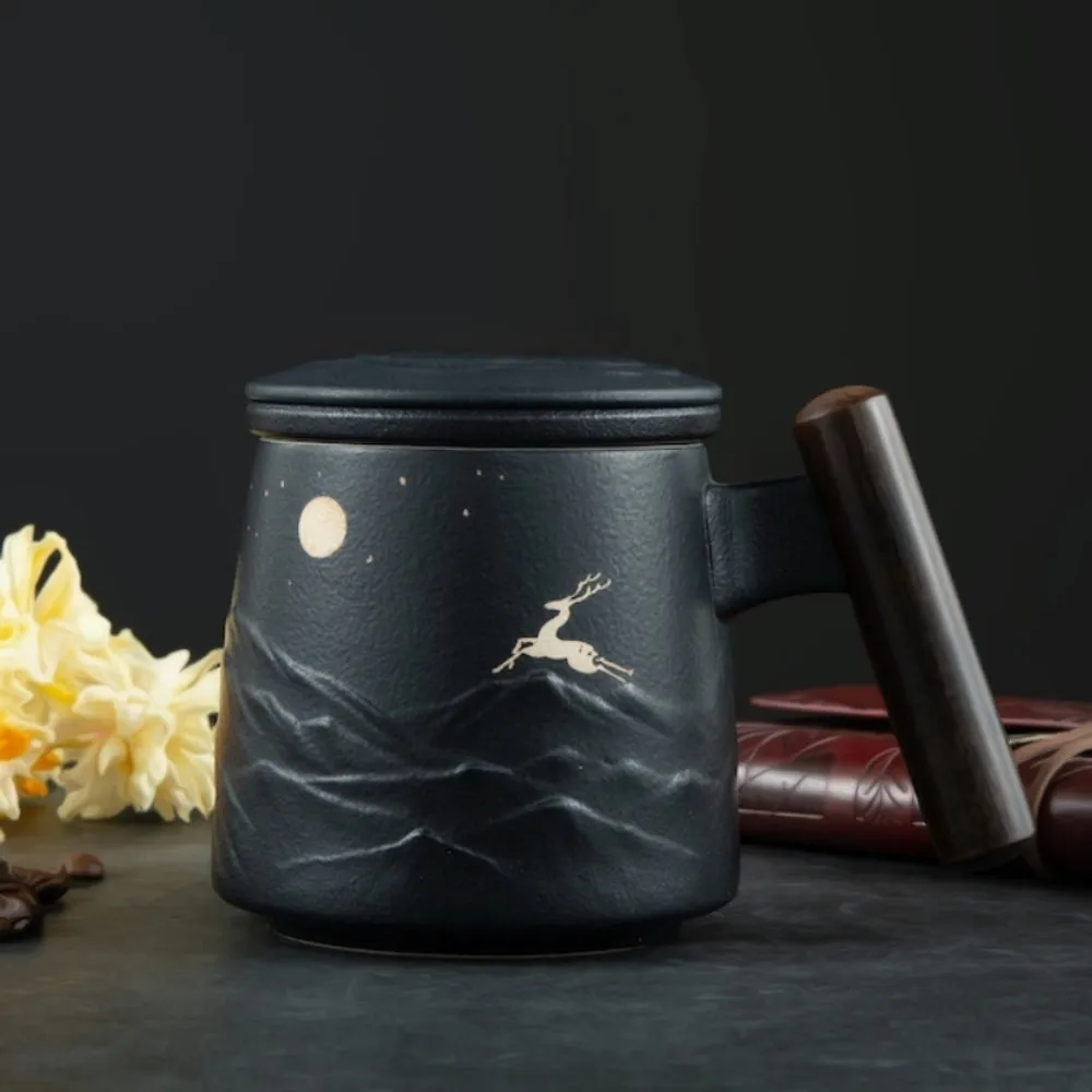 Elk And Moonlight Coffee & Tea Mug