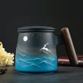 Elk And Moonlight Coffee & Tea Mug