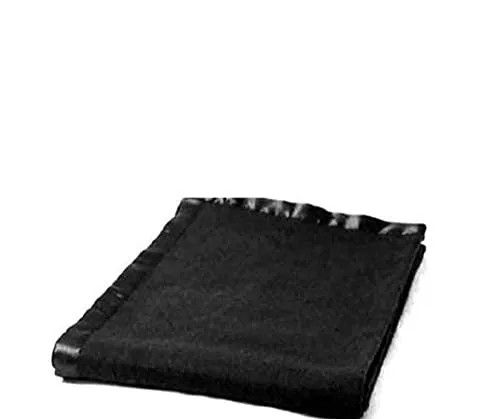 ELSTONE HOME Wool Relief Blanket for Heavy Winter Single Bed Full Size for Donation and Gift Purpose Black Pack of 1