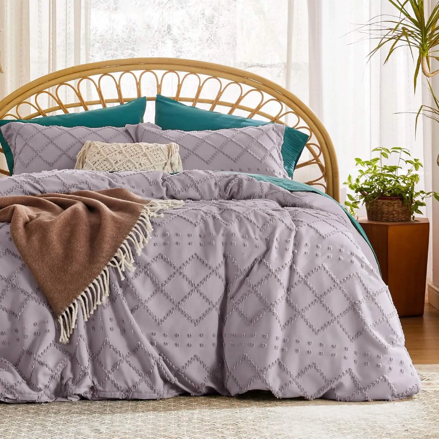 Embroidery Boho Duvet Cover Set