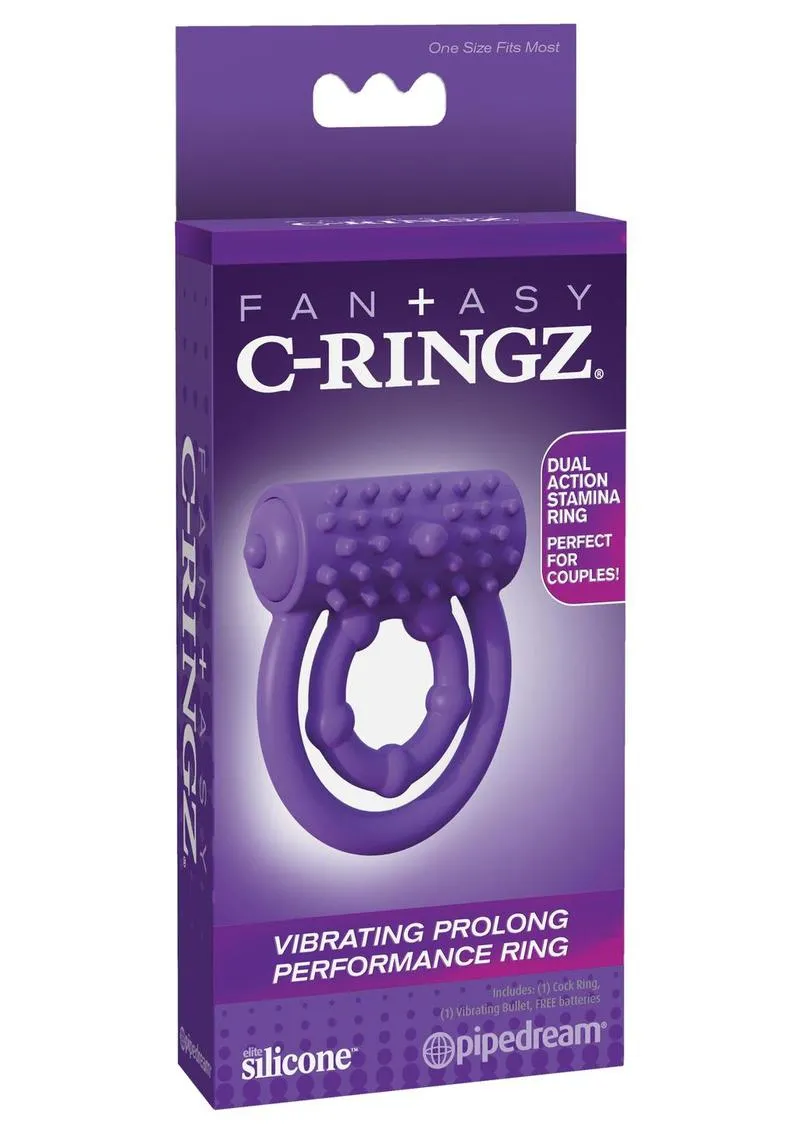 Fantasy C-Ringz Silicone Vibrating Prolong Performance Cock Ring