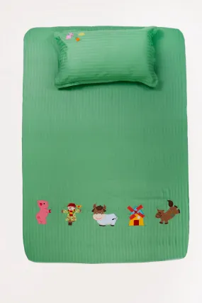 Farm Animal Bed Sheet (Double)