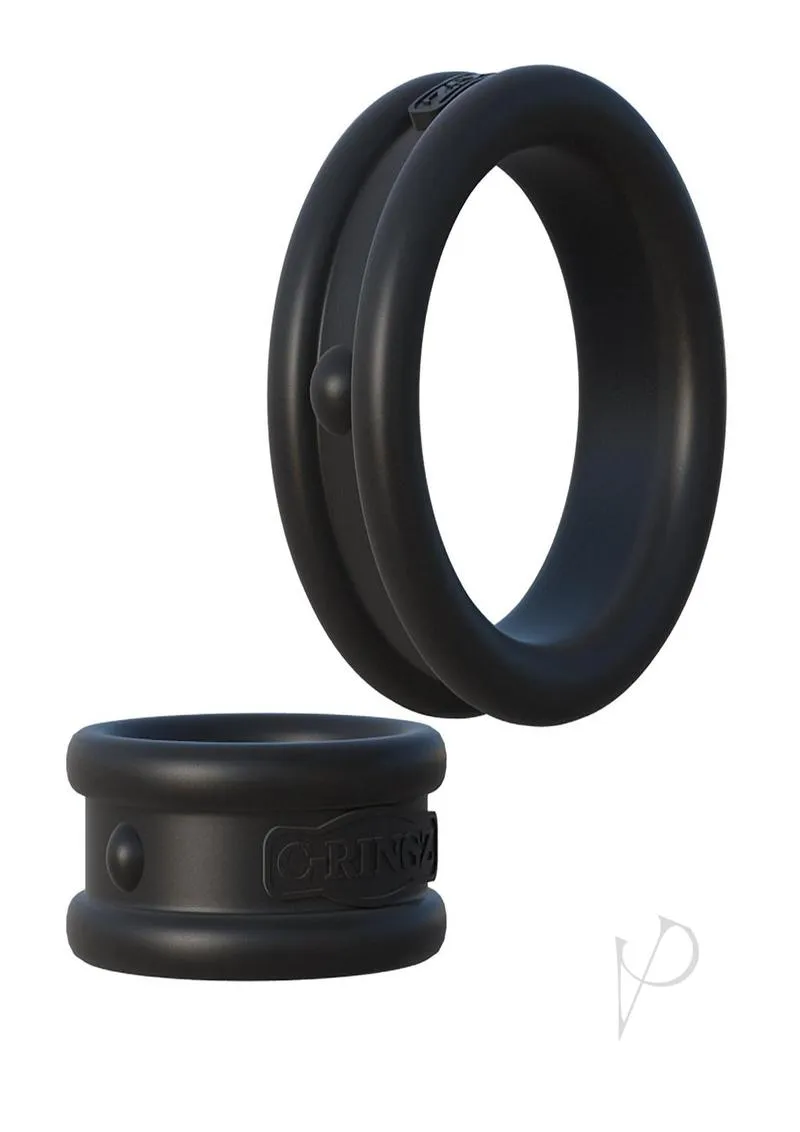 Fcr Max Width Silicone Rings Black