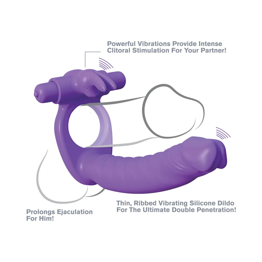 Fcr Silicone Double Pene Rabbit Purple