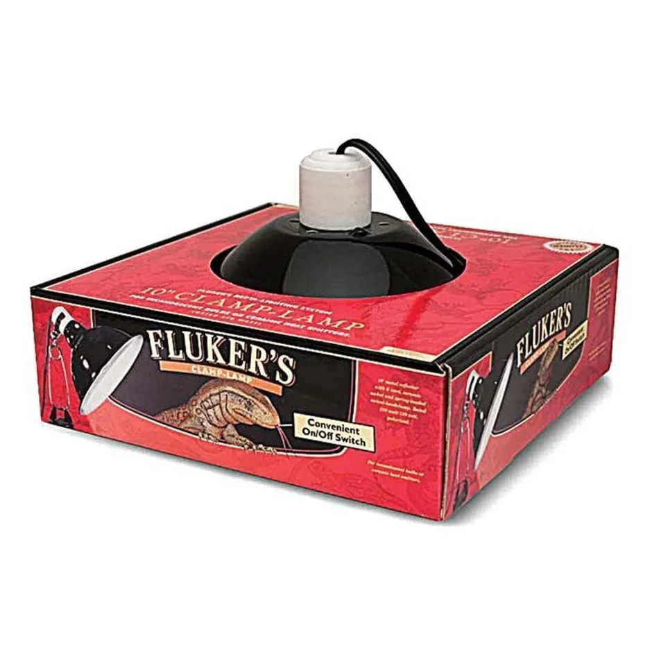 Fluker Repta Clamp Lamp with Switch 10 inch