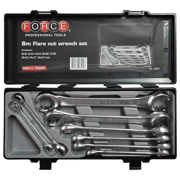 FO-5082 - Force 8Pc Flare Nut Wrench Set 8-32mm