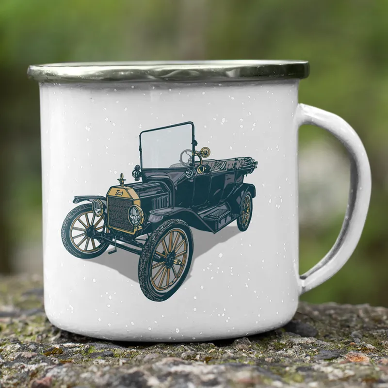 FORD MODEL T ENAMEL MUG