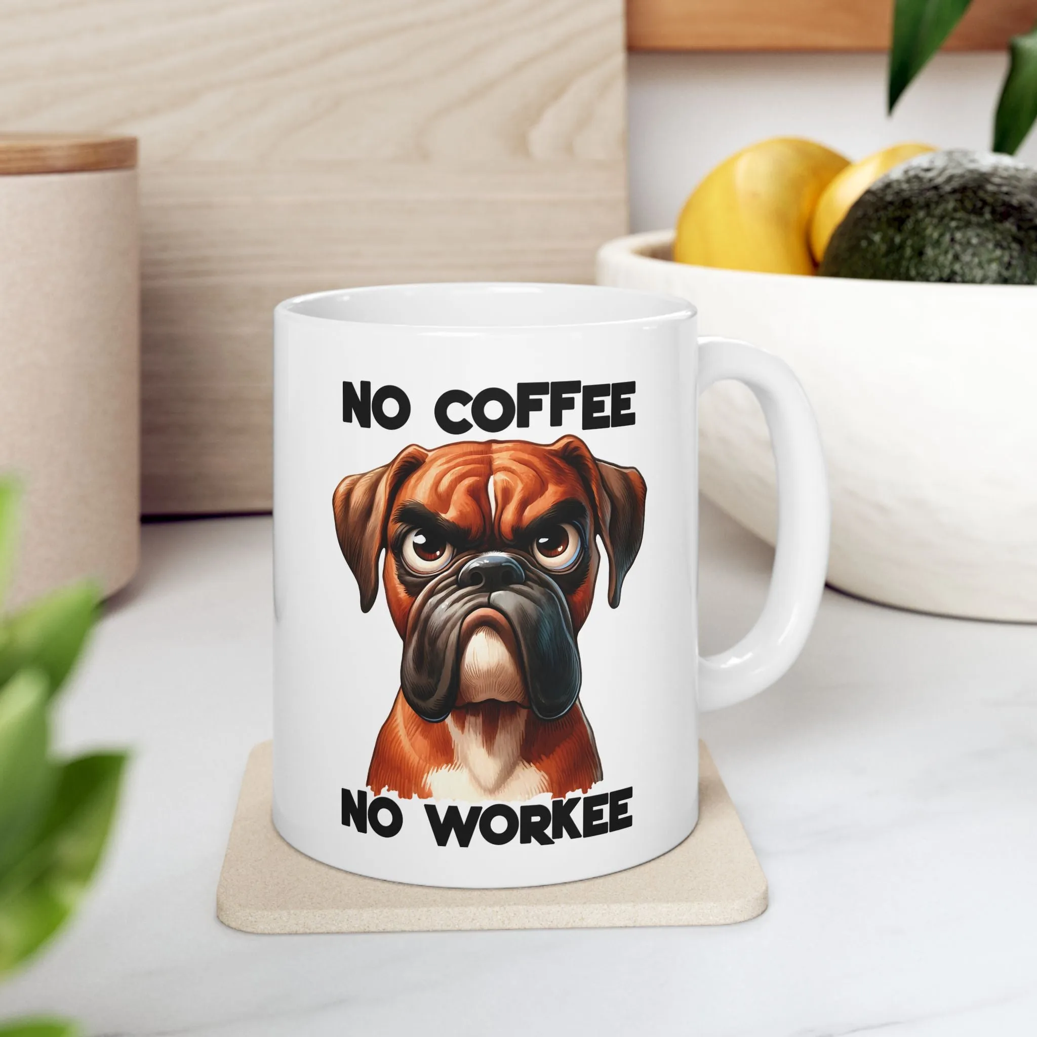 Funny Boxer Dog Ceramic Mug - Perfect Gift for Dog Lovers