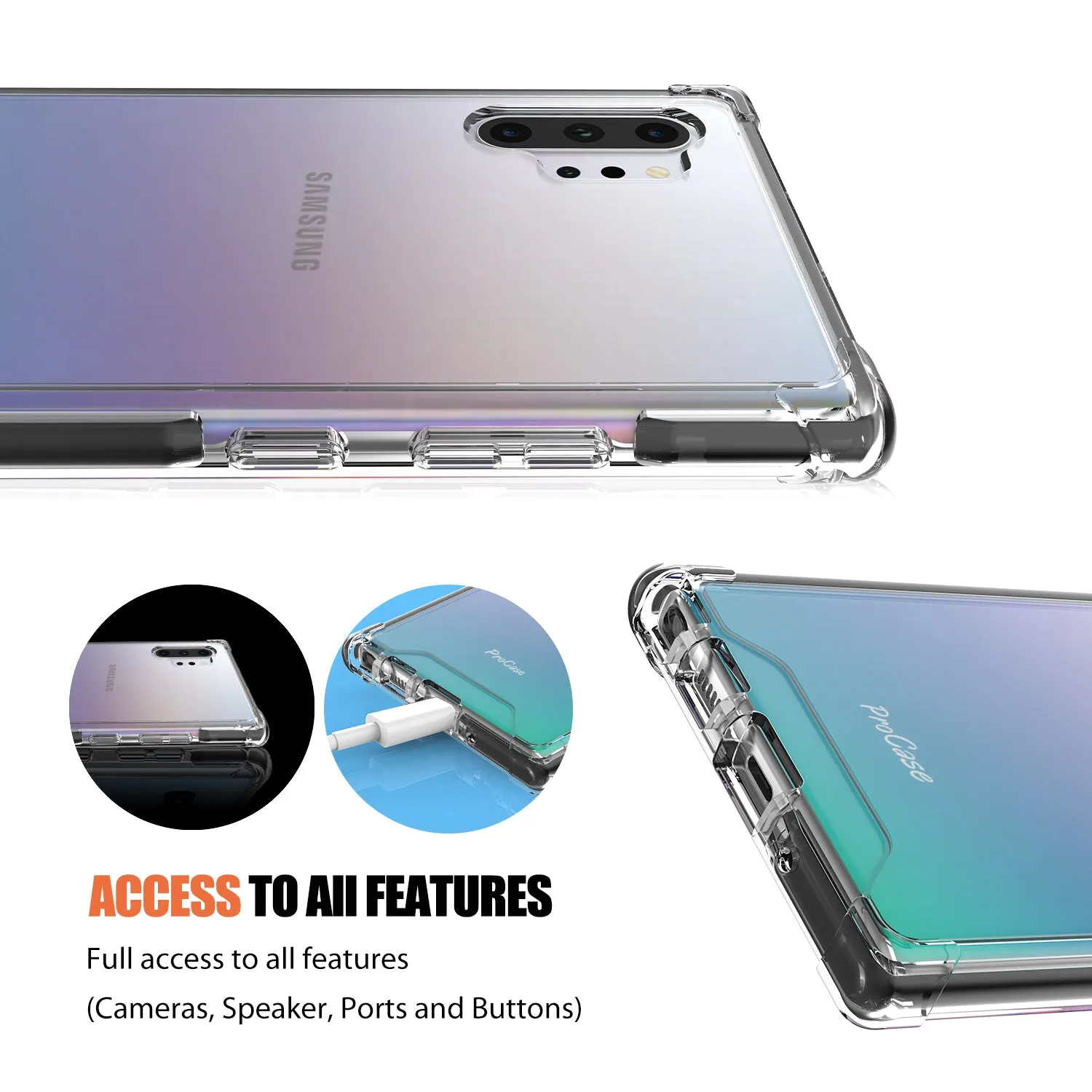 Galaxy Note 10 / 10 Plus/ 10  5G Ultra Protection Clear Case | ProCase