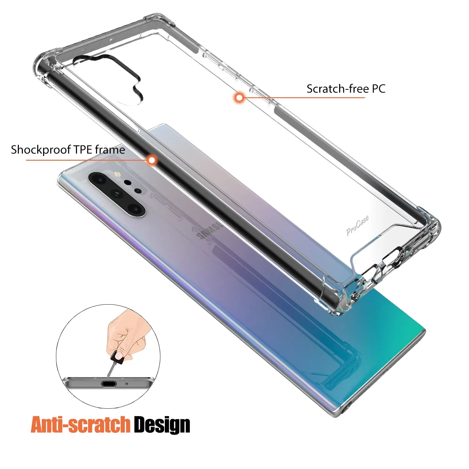 Galaxy Note 10 / 10 Plus/ 10  5G Ultra Protection Clear Case | ProCase