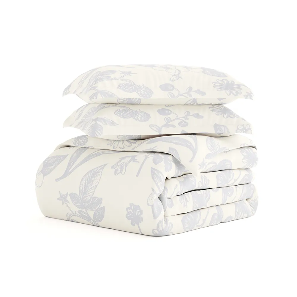 Garden Pattern 3-Piece Duvet Cover Set