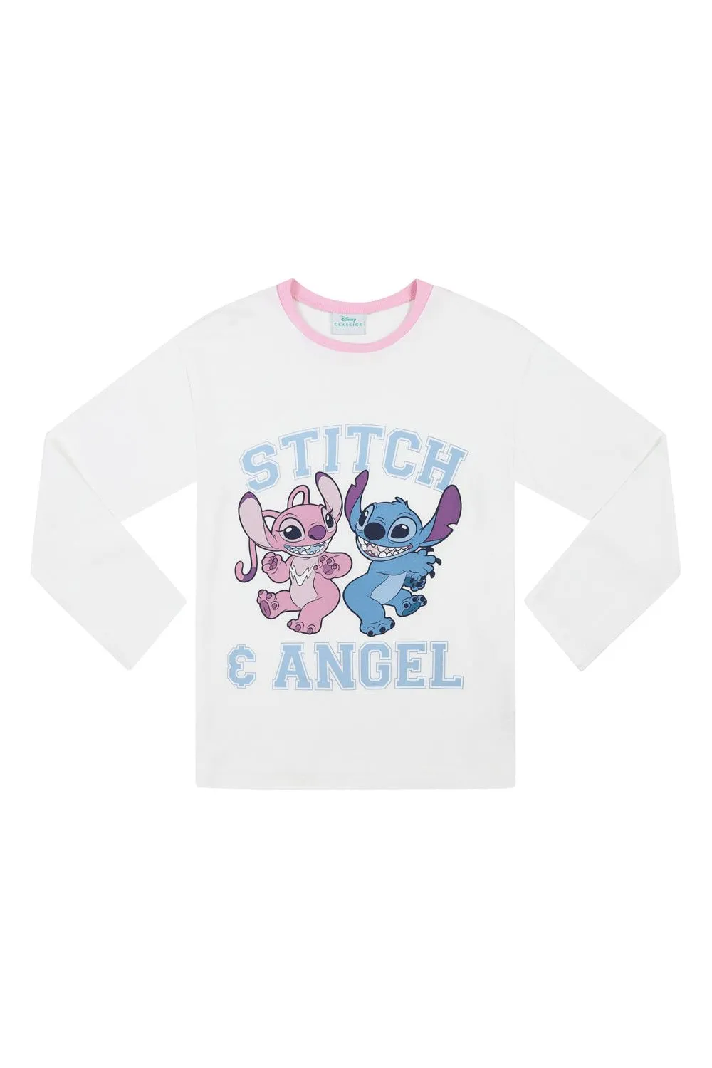 Girls Disney Lilo And Stitch, Angel Long Pyjamas Set W23