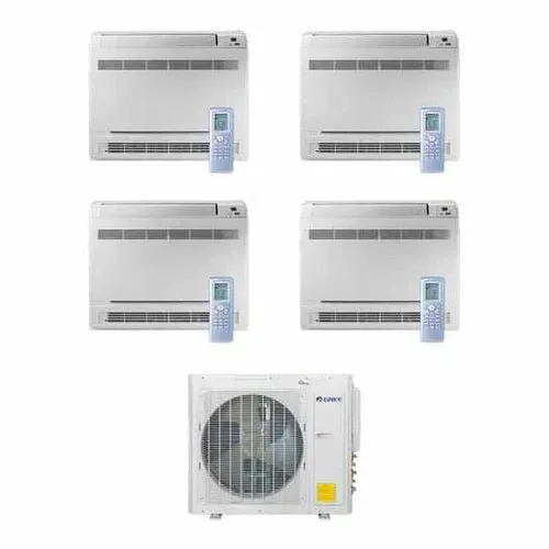 GREE Multi  Ultra Series 36,000 BTU 4-Zone Mini Floor Console 9K 9K 9K 12K Ductless Mini-Split System