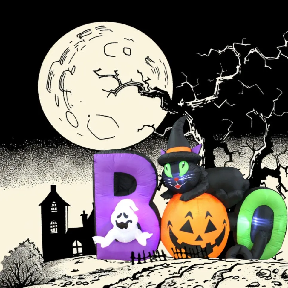 Halloween Boo! - 5.4FT Tall Illuminated Inflatable