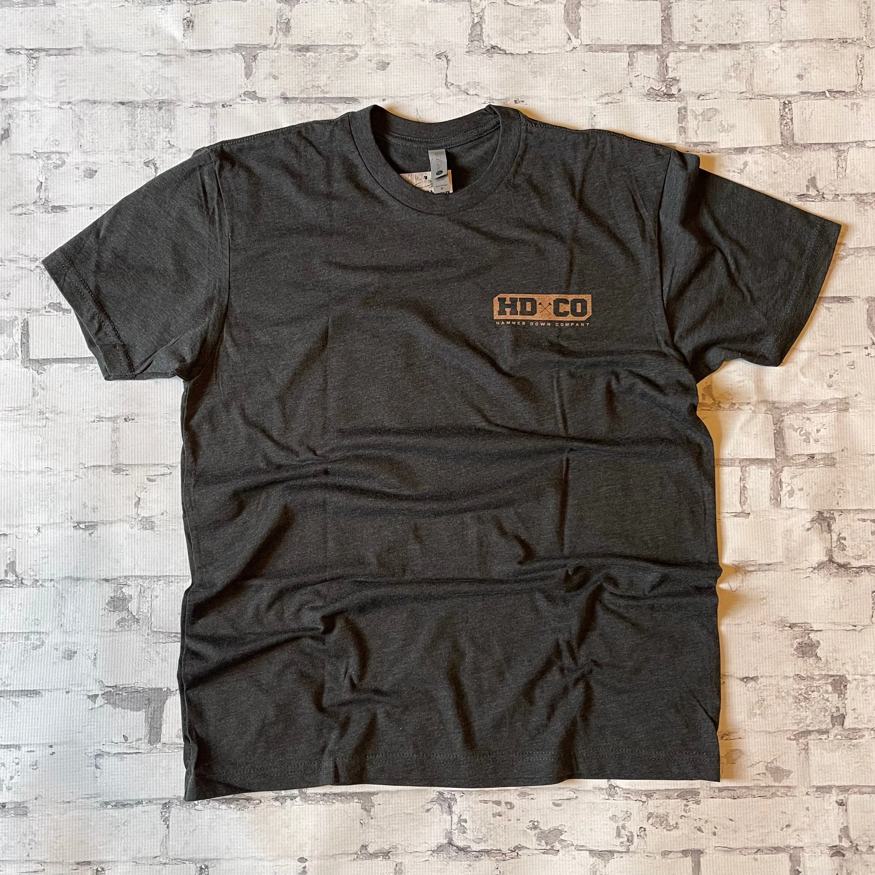 Hammer Down "Bear Claw Topo" Short Sleeve T-shirt - Heather Charcoal