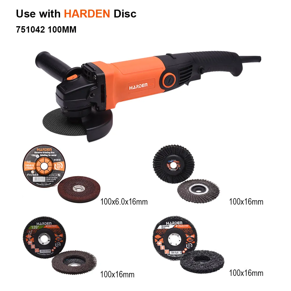 Harden Angle Grinder 4" 900W 751042