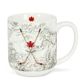 Hockey Sticks &amp; Map Mug