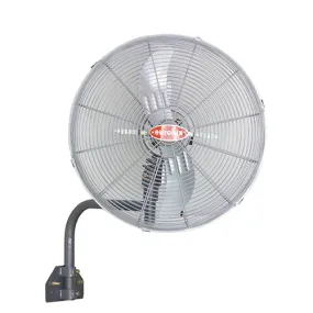 Hurricane Wall Fan 2 Blades Silver Motor Power 130W