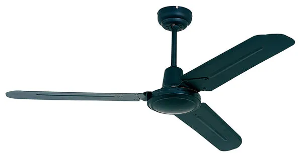 Industrial Ceiling Fan 3 Blades Black