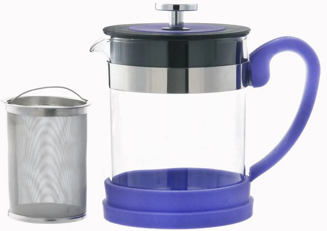 Infuser Teapot: GROSCHE Valencia - Purple, 600ml/20 fl. oz