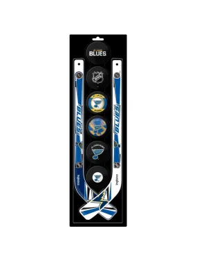 Inglasco NHL St. Louis Blues 8-Pack Mini Stick & Foam Puck Set