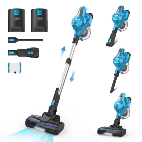 INSE S63 Cordless Vacuum with 2 Batteries 28Kpa Powerful Suction