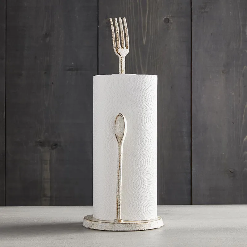 Kitchen Fork Spoon Paper Towel Holder