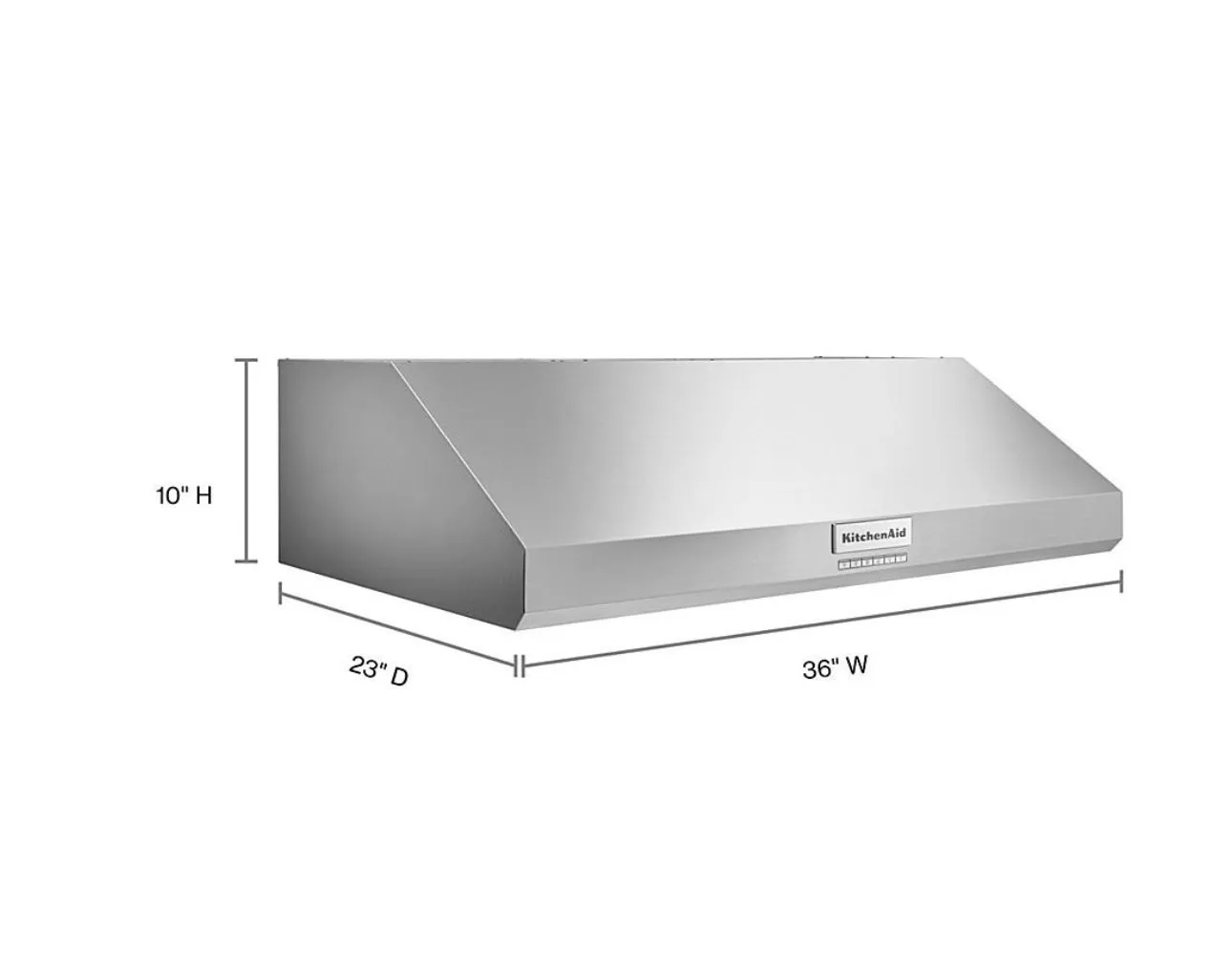 KitchenAid - 36" 585 CFM Motor Class Commercial-Style Under-Cabinet Range Hood System - Stainless Steel
Model:KVUC606KSS