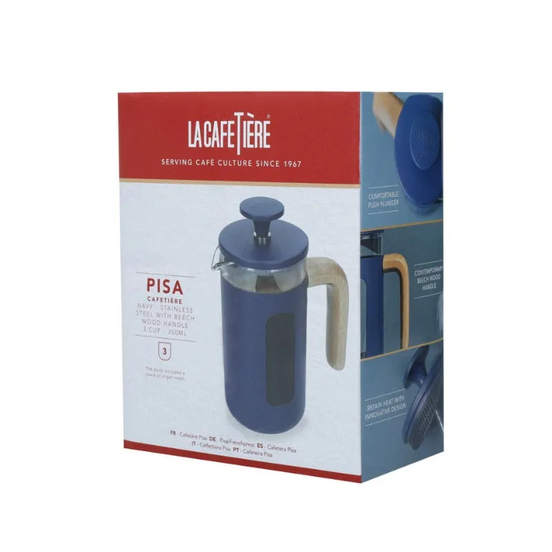 La Cafetiere Pisa Cafetiere 3 Cup Navy