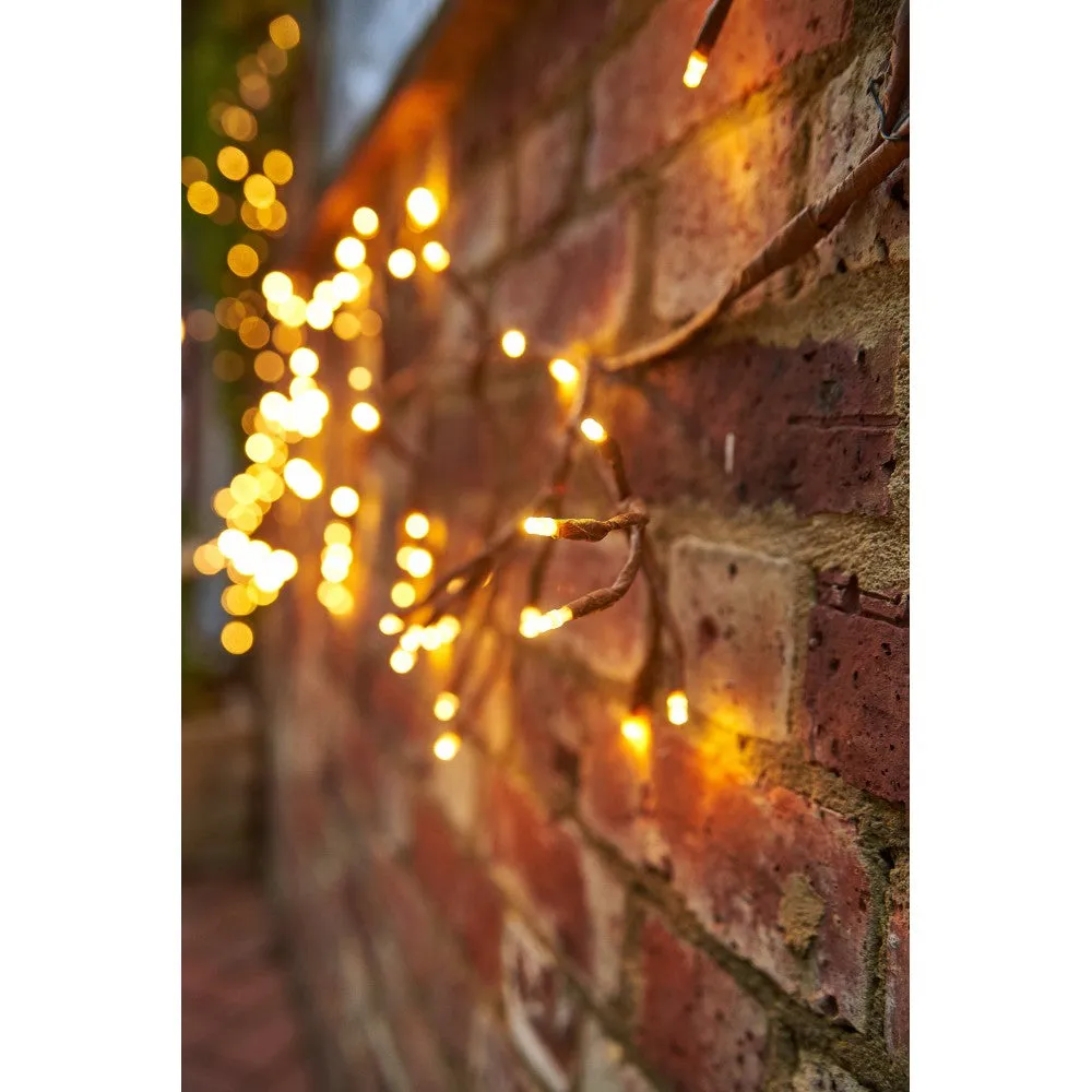 LED Brown Ivy Branch Garland - Mains - Solar