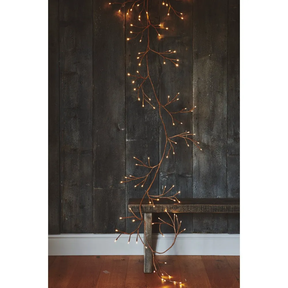 LED Brown Ivy Branch Garland - Mains - Solar